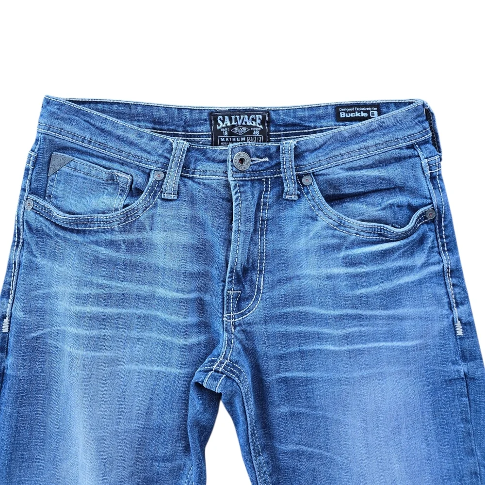 Salvage Mayhem Regular Bootcut Jeans The Buckle Denim Size 32 R